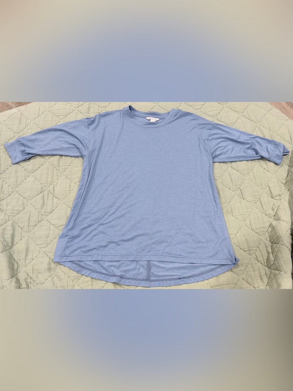 Athleta Light Blue Short Sleeve Crewneck Tee